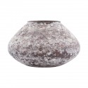 house doctor miles petit vase brun verre aspect mineral