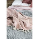 plaid rose pale coton ib laursen 160 x 130 cm