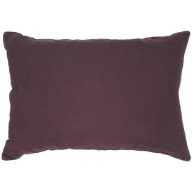 taie d oreiller rectangulaire lin aubergine violet ib laursen