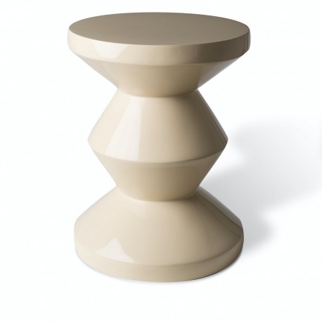 tabouret design zig zag pols potten beige