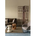 tabouret design zig zag pols potten beige