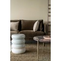 Bout de canapé tabouret design arrondi Pols Potten Chubby blanc