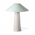 hk living abat jour lampe de table design toile jute vert menthe