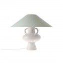 hk living abat jour lampe de table design toile jute vert menthe