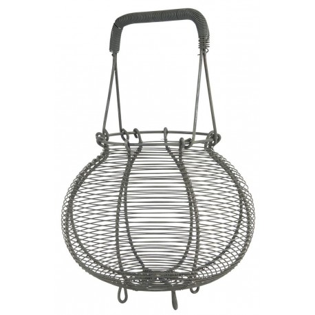 panier rond a oeufs oignons vintage metallique ib laursen