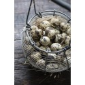 panier rond a oeufs oignons vintage metallique ib laursen