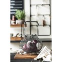 panier rond a oeufs oignons vintage metallique ib laursen