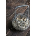 panier rond a oeufs oignons vintage metallique ib laursen