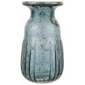 petit vase retro vitange verre teinte bleu ib laursen