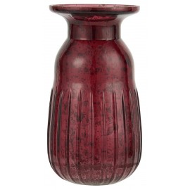 Petit vase verre vintage IB Laursen rouge
