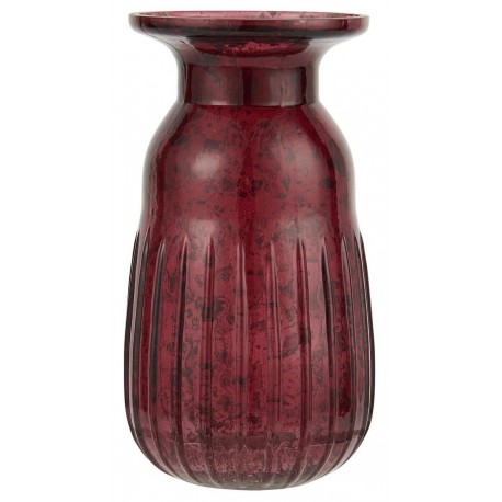 Petit vase verre vintage IB Laursen rouge