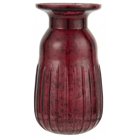 petit vase verre rouge retro vintage ib laursen