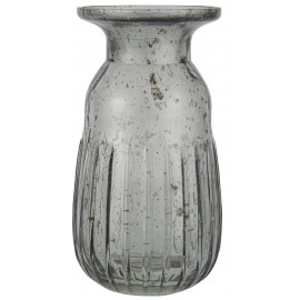 Petit vase à jacinthe verre vintage IB Laursen gris