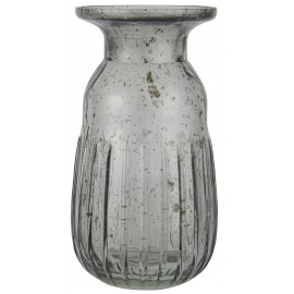 Kleine Vintage-Hyazinthenvase aus Glas von IB Laursen in Grau