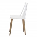 chaise style scandinave a barreaux plastique blanc metal bloomingville bajo