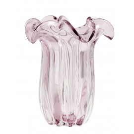 Vase verre teinté Nordal Kataja rose