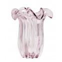 Vase verre style retro vintage Nordal Kataja rose