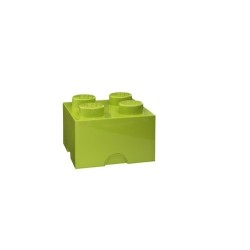Boîte Lego rangement vert M 4 plots