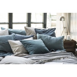 grand coussin rectangulaire velours grege ib laursen 50 x 70 cm