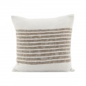 Housse de coussin coton rayé House Doctor Yard beige