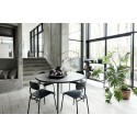 Chaise rétro design bois noir House Doctor School