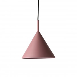 HK Living Triangle Metallkegel-Design-Pendelleuchte in Lila