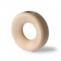 Vase cercle design grès HK Living beige