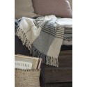 Plaid coton grands carreaux IB Laursen bleu