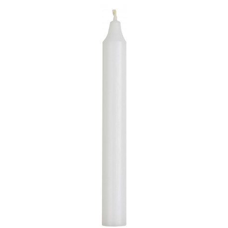 Bougie flambeau rustique IB Laursen blanc