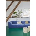 hk living coussin carre lin naturel rayures chatain