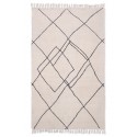 hk living tapis tufte design blanc style berbère 150 x 240 cm