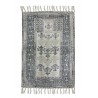 hk living petit tapis imprime oriental noir blanc 60 x 90 cm