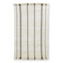 hk living tapis tisse coton blanc rayures noires 150 x 240 cm