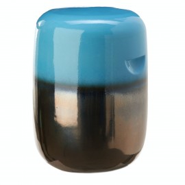 pols potten tabouret en ceramique pilule degrade bleu 240-030-001