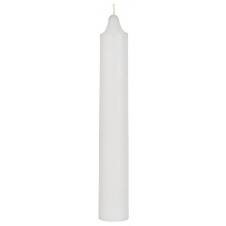 Bougie longue BLANC H cm 20 cm Ø 1.3 durée de 2,5 heures (prix ense