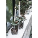 Grande bougie chandelier rustique IB Laursen 25 cm blanc