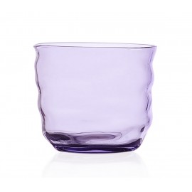 Verre soufflé déformé Ichendorf Milano Poseidon violet