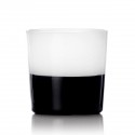 verre italien design bicolore ichendorf milano light blanc noir