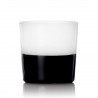 verre italien design bicolore ichendorf milano light blanc noir