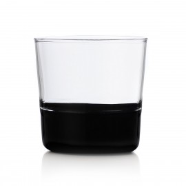ichendorf light verre gobelet souffle italien bicolore noir