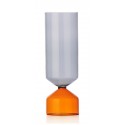 vase design verre souffle ichendorf bouquet bicolore orange gris