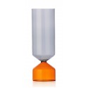 vase design verre souffle ichendorf bouquet bicolore orange gris