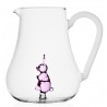 Pichet verre soufflé figurine lapin Ichendorf Milano Animal Farm