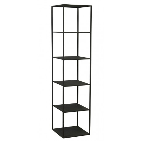 Etagère colonne 5 cases métal noir industriel House Doctor Rack D