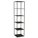 house doctor rack d etagere colonne 5 cases metal noir industriel