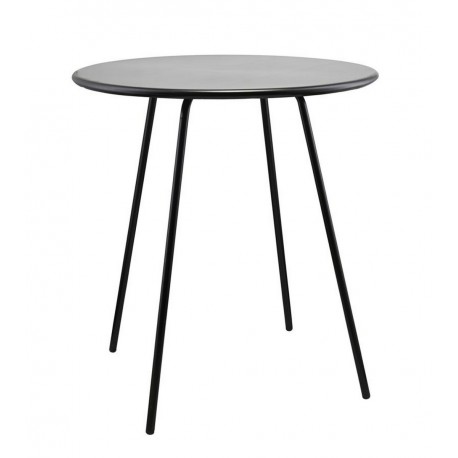 house doctor table d appoint ronde simple epure metal noir pi
