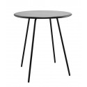 house doctor table d appoint ronde simple epure metal noir pi