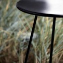 house doctor table d appoint ronde simple epure metal noir pi