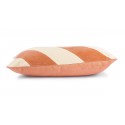 hk living coussin de salon chic velours rayures orange peche