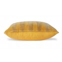 hk living coussin carre chic velours raye jaune